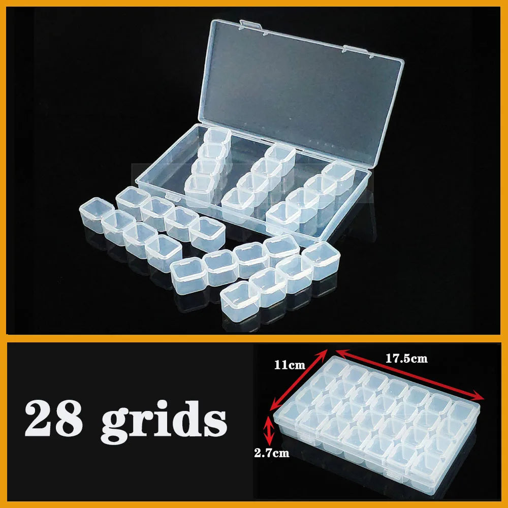 Transparent Plastic Screw Compartment Box – Jewelry, Earring & Tool Storage Organizer