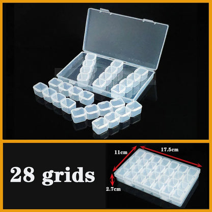 Transparent Plastic Screw Compartment Box – Jewelry, Earring & Tool Storage Organizer