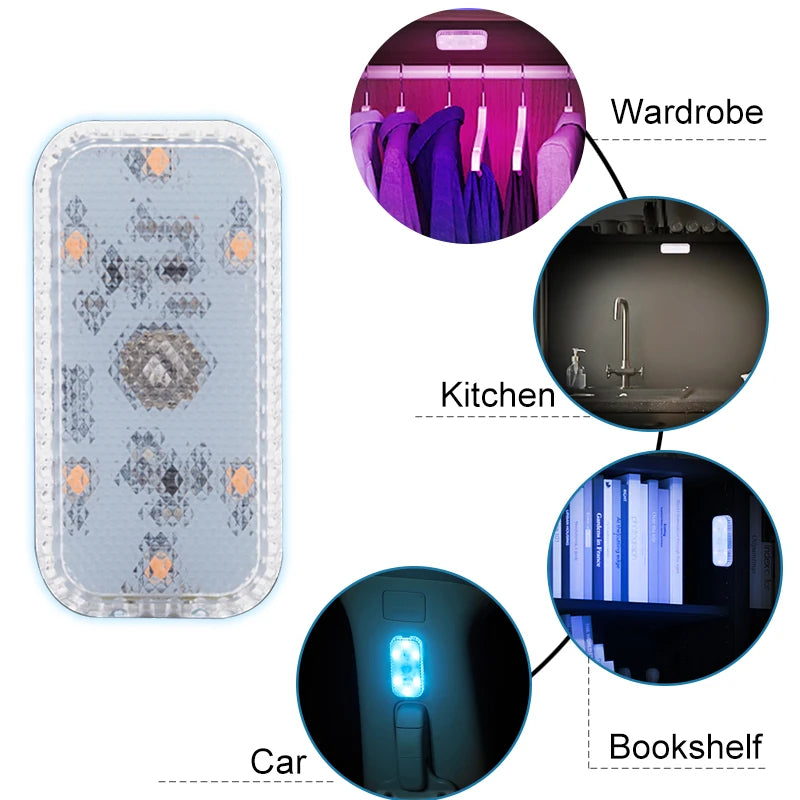 USB Rechargeable LED Touch Car Interior Light