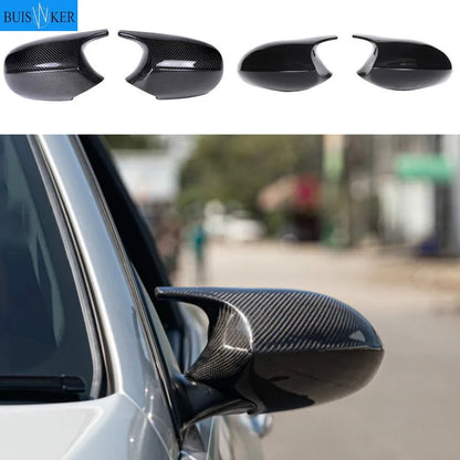 E90 E91 Black M3 Style Cover E81 E82 E87 E88 for BMW 1 3 Series E92 E93 Carbon Fiber M Look Rear Mirror Cap Car Accessories