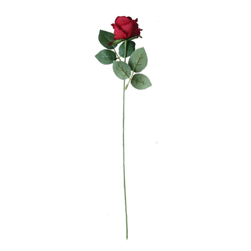 10PC Artificial Roses Bouquet Vase for Home Decoration Accessories Diy Photo Props Flowers Arrangement Dining Table Christmas