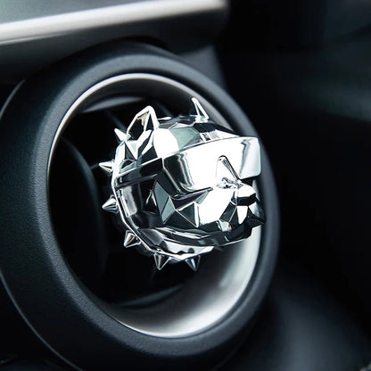 NO PERFUME Bulldog Air Freshener Car Perfume Car Decoration Auto Geur Clip Bulldog Fragrance Scent Parfum Voiture Car Diffuser