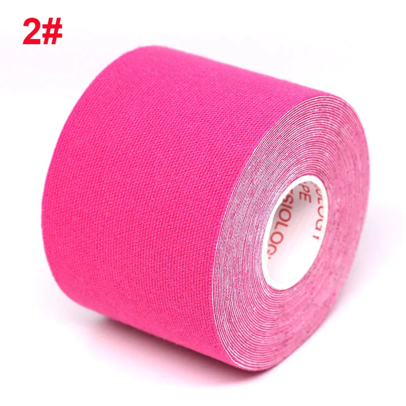 2.5cm/5cm Kinesiology Tape Athletic Bands 5m Sport Recovery Strapping Gym Waterproof Tennis Muscle Pain Relief Knee Bandage