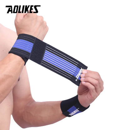 AOLIKES 1PCS Cotton Elastic Bandage Hand Sport Wristband Gym Support Wrist Brace Wrap carpal tunnel