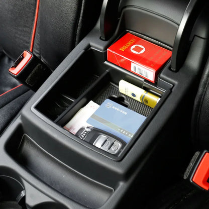 Armrest Storage Box For AUDI Q5 2009-2017 Center Console Bin Glove Tray Holder Case Car Organizer 2010 2011 2012 2013 2014 2015