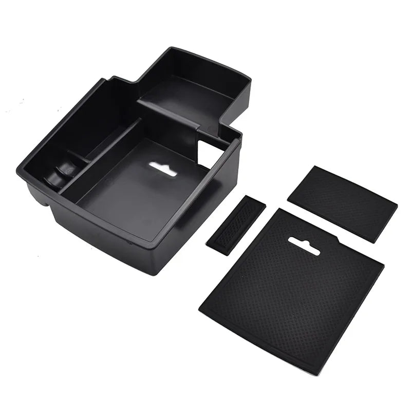 Armrest Storage Box For AUDI Q5 2009-2017 Center Console Bin Glove Tray Holder Case Car Organizer 2010 2011 2012 2013 2014 2015
