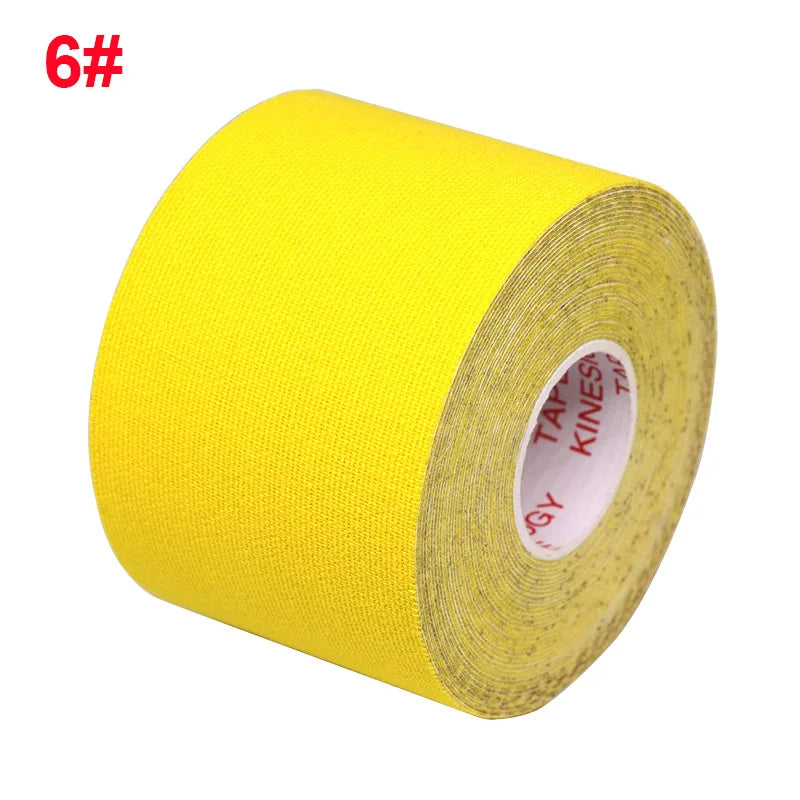 2.5cm/5cm Kinesiology Tape Athletic Bands 5m Sport Recovery Strapping Gym Waterproof Tennis Muscle Pain Relief Knee Bandage