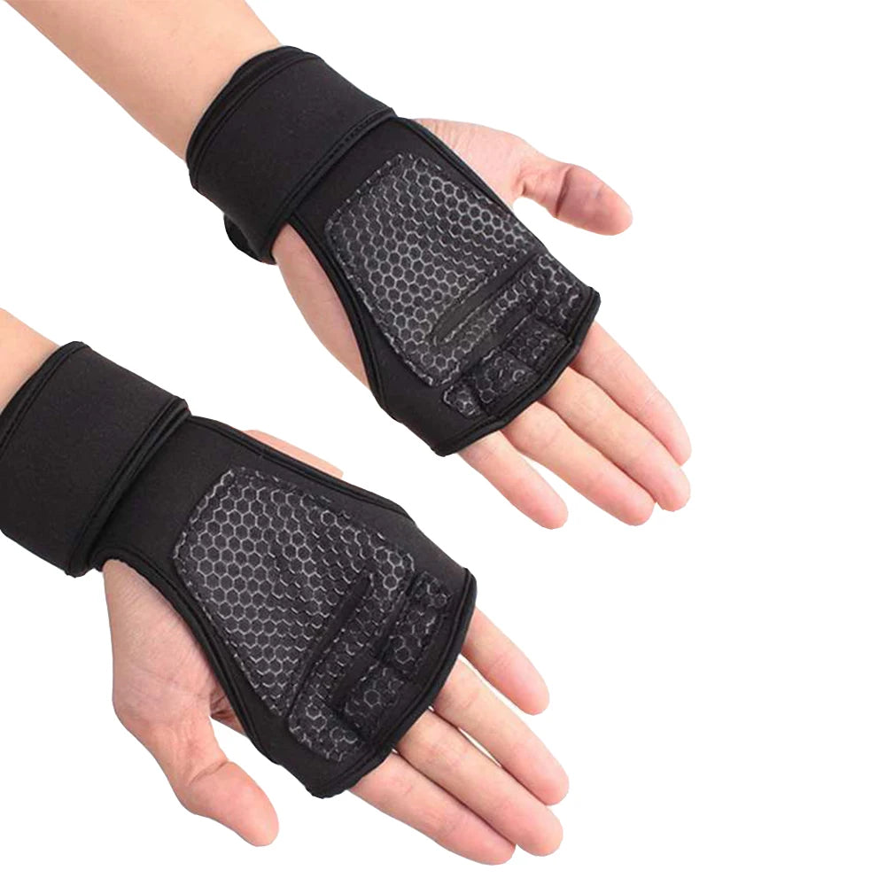 Half Finger Gym Gloves for Weightlifting & Fitness — Men & Women