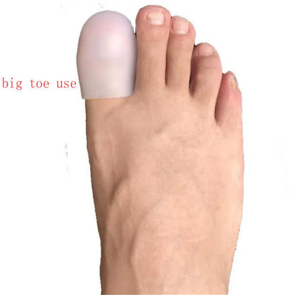 2Pcs Silicone Gel Tube Bandage Finger & Toe Protectors Foot Feet Pain Relief Guard for Feet Care insoles Feet Care Tool