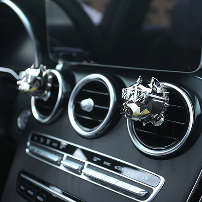 NO PERFUME Bulldog Air Freshener Car Perfume Car Decoration Auto Geur Clip Bulldog Fragrance Scent Parfum Voiture Car Diffuser