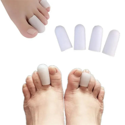 2Pcs Silicone Gel Tube Bandage Finger & Toe Protectors Foot Feet Pain Relief Guard for Feet Care insoles Feet Care Tool