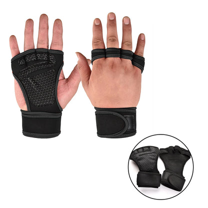 Half Finger Gym Gloves for Weightlifting & Fitness — Men & Women