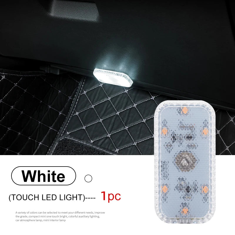 USB Rechargeable LED Touch Car Interior Light