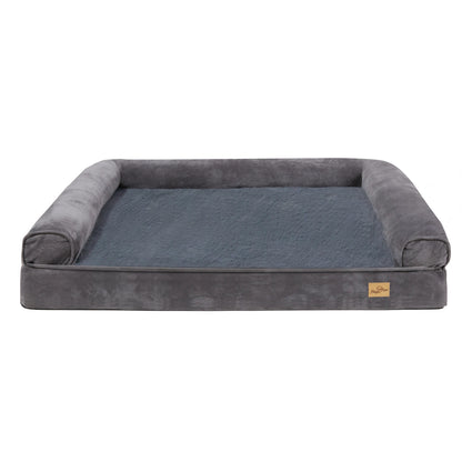 XXL Large Orthopedic Dog Bed Cozy Pet Dogs Bedding with Bolster Washable Cover