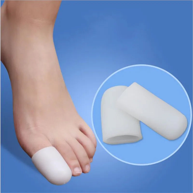 2Pcs Silicone Gel Tube Bandage Finger & Toe Protectors Foot Feet Pain Relief Guard for Feet Care insoles Feet Care Tool