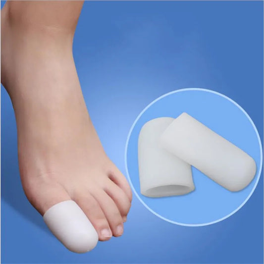 2Pcs Silicone Gel Tube Bandage Finger & Toe Protectors Foot Feet Pain Relief Guard for Feet Care insoles Feet Care Tool