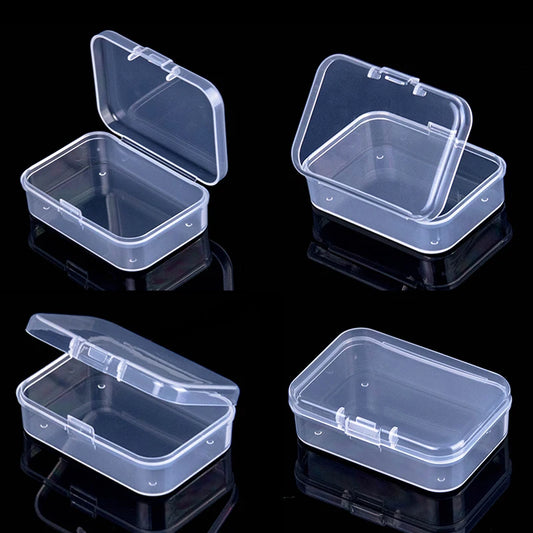 Mini Plastic Rectangular Box – Translucent, Dustproof Jewelry & Small Item Storage Container