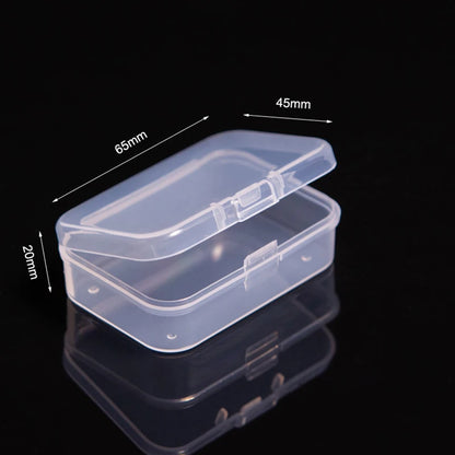 Mini Plastic Rectangular Box – Translucent, Dustproof Jewelry & Small Item Storage Container