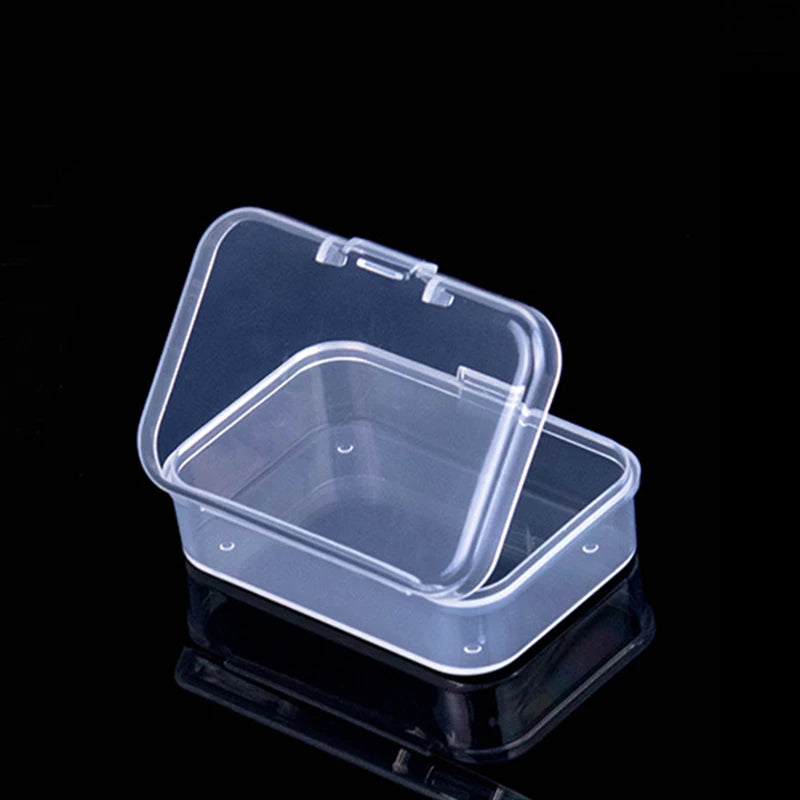 Mini Plastic Rectangular Box – Translucent, Dustproof Jewelry & Small Item Storage Container