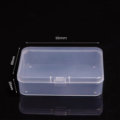 Mini Plastic Rectangular Box – Translucent, Dustproof Jewelry & Small Item Storage Container