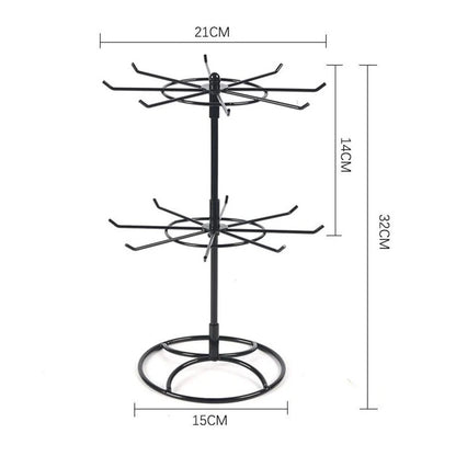 Rotating 2-Tier Jewelry Display Stand