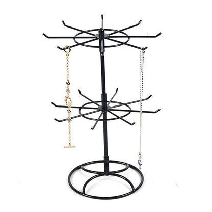 Rotating 2-Tier Jewelry Display Stand