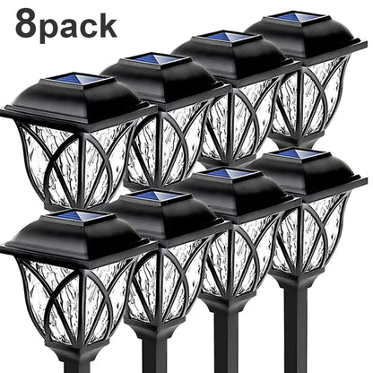 1-10Pack Solar Yard Lights Bright Lawn Lights Outdoor Waterproof Led Solar Pathway Lights Landscape Path Lights