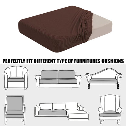 1 2 3 4 Seat Sofa Cushion Cover Back Combination Kit Cover Living Room Waterproof Jacquard Slipcover Couch Seat Protector Case