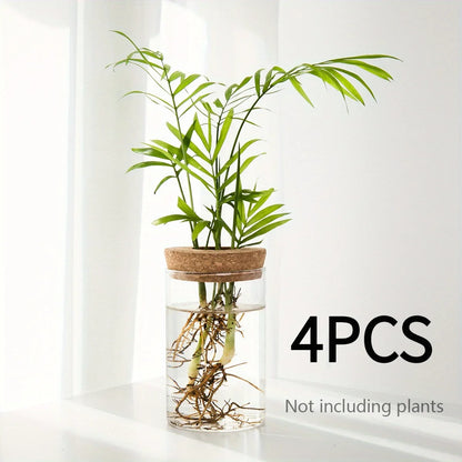 1pc, Hydroponics Plants Desktop Glass Planter Vase For Home Decoration, Plant Propagation Station Bud Vase, Desktop Hydroponics