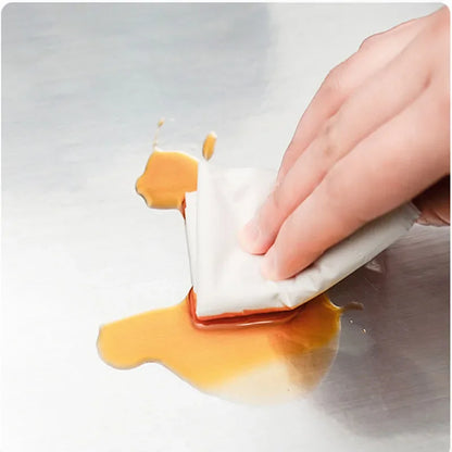 Decorative waterproof fireproof self-adhesive wallpaper 40cm brushed silver refrigerator living room kitchen countertop