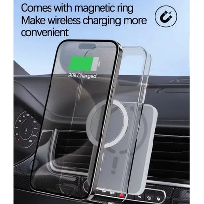 30W Car Magnetic Wireless Charger Air Vent GPS Phone Holder Stand For Magsafe iPhone 17 16 15 14 13 12 Pro Max Fast Charging