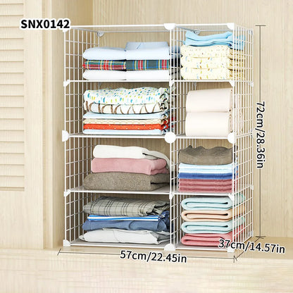 Clothing Layered Storage Wardrobe Partition Rack Hanging Closet Cross Partition Vertical Student Dormitory Cabinet Layered Rack