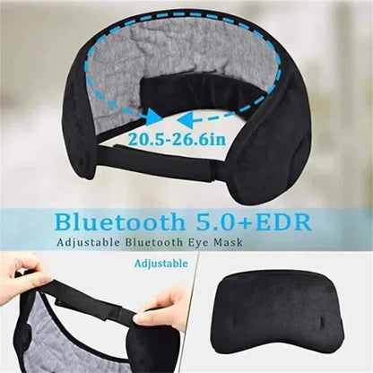 Bluetooth Sports Sleeping Earphones New Headband Elastic Wireless Headphone Music Eye Mask Blackout Noise Cancellation Headset