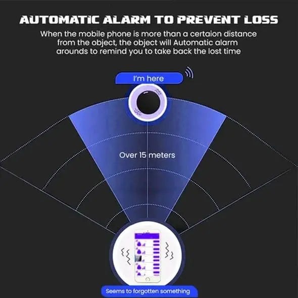 Mini Bluetooth Anti-Lost Tracker with Magnetic Mount for Cars and Valuables