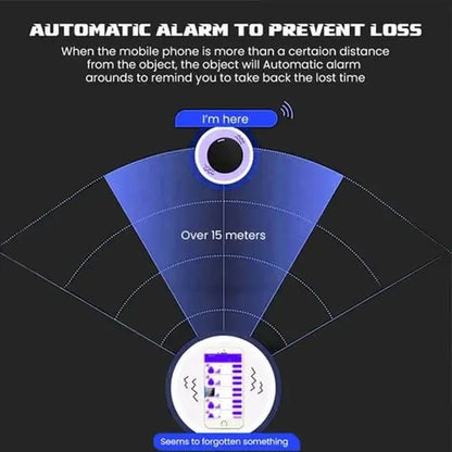 Mini Bluetooth Anti-Lost Tracker with Magnetic Mount for Cars and Valuables