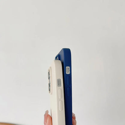 Luxury Candy Color Silicone Soft Case For iPhone 16 15 14 13 12 11 Pro Max Plus Mini Matte Frosted Cover Ultra Thin Shell Coque