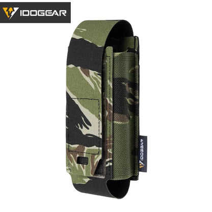 IDOGEAR Tactical Molle Flashlight Holder Magazine Pouch Multiuse Portable Tool Flashbang Pouch for Duty Belt Backpack 35133