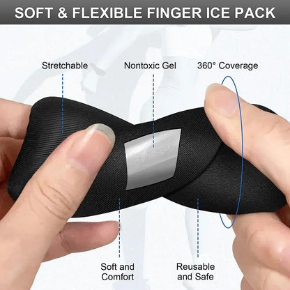 Finger Ice Sleeves 4PCS Finger & Toe Cold Gel Ice Packs Thumb Ice Packs Hot Cold Compression Sleeves For Arthritis Hand Care