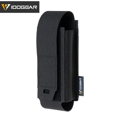 IDOGEAR Tactical Molle Flashlight Holder Magazine Pouch Multiuse Portable Tool Flashbang Pouch for Duty Belt Backpack 35133