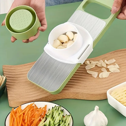 7pcs/set Multifunctional Vegetable Slicer and Grater Set - Interchangeable Blades Manual Kitchen Tool Kit - for Potatoes