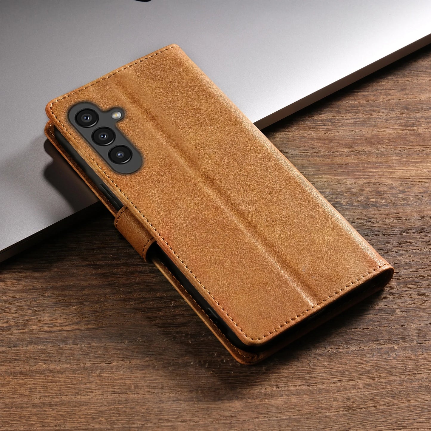 Business Leather Phone Case For Samsung Galaxy S26 S25 S24 S23 Ultra S22 S21 FE S20 S10 Plus Note20 Flip Card Wallet Cover Etui