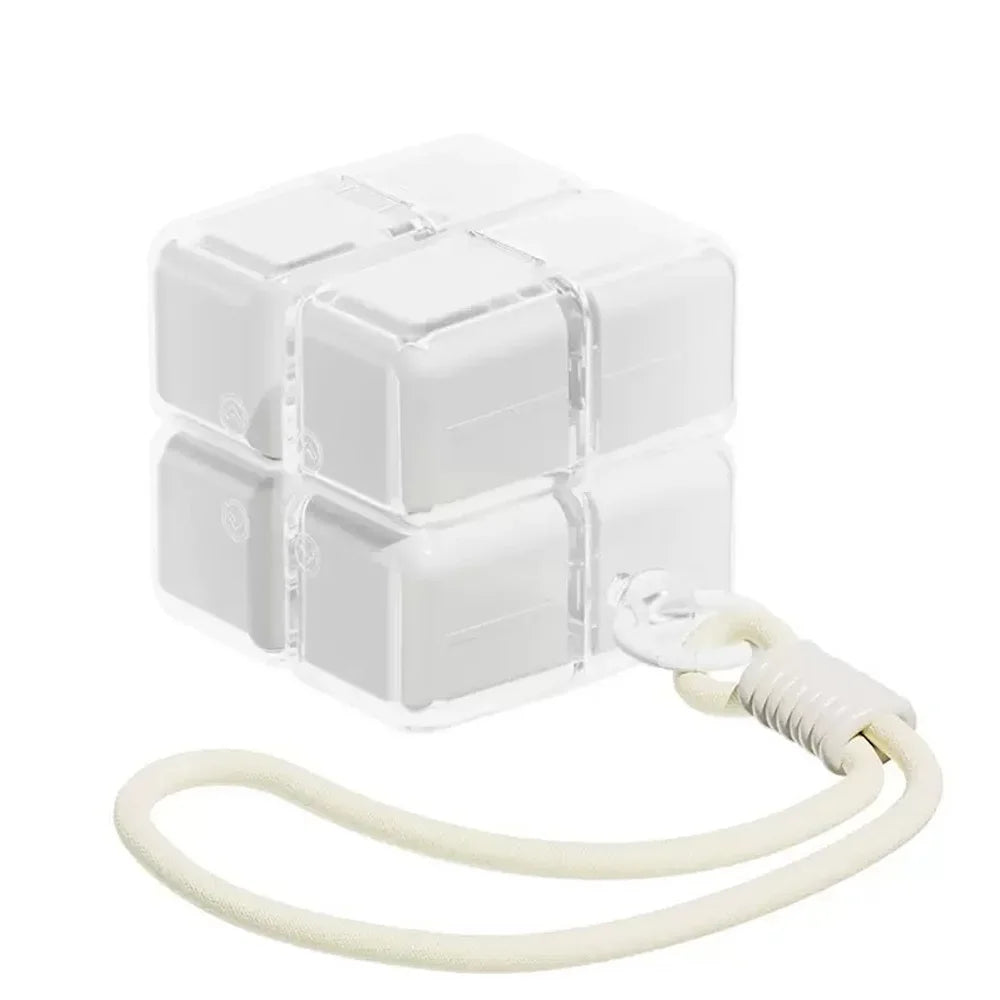 1PC Magic Cube 8-Grid Medicine Storage Box Sealed Moistureproof Travel Essential with Hanging Rope Creative Storage Solution