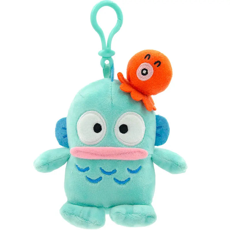 Genuine Sanrio Piano Plush Toy Hello Kitty My Melody Kuromi Cinnamoroll Cartoon Student Backpack Pendant Decoration Girl Gift