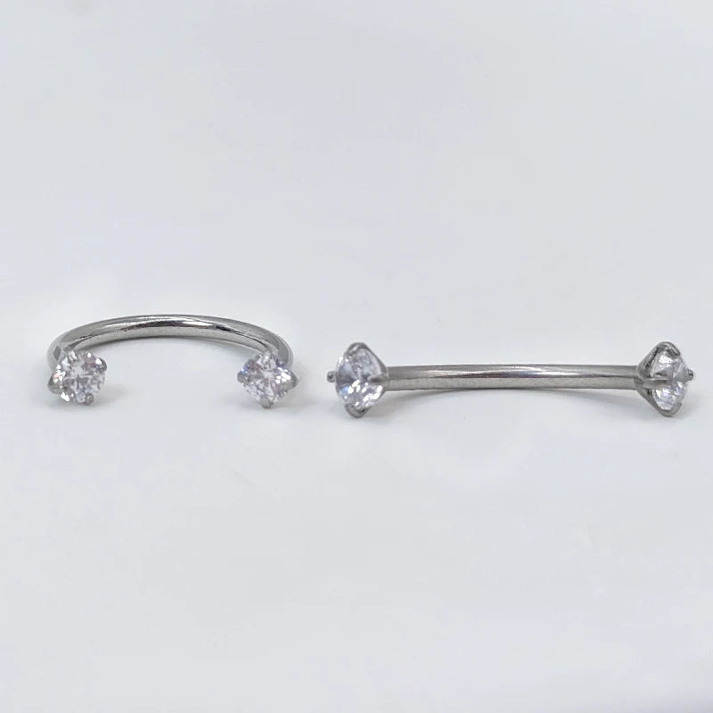 G23 Titanium Piercings Labret Stud Kit – 1/5/10pcs Lip, Nose, Eyebrow, and Cartilage Body Jewelry