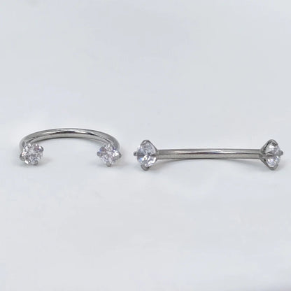 G23 Titanium Piercings Labret Stud Kit – 1/5/10pcs Lip, Nose, Eyebrow, and Cartilage Body Jewelry