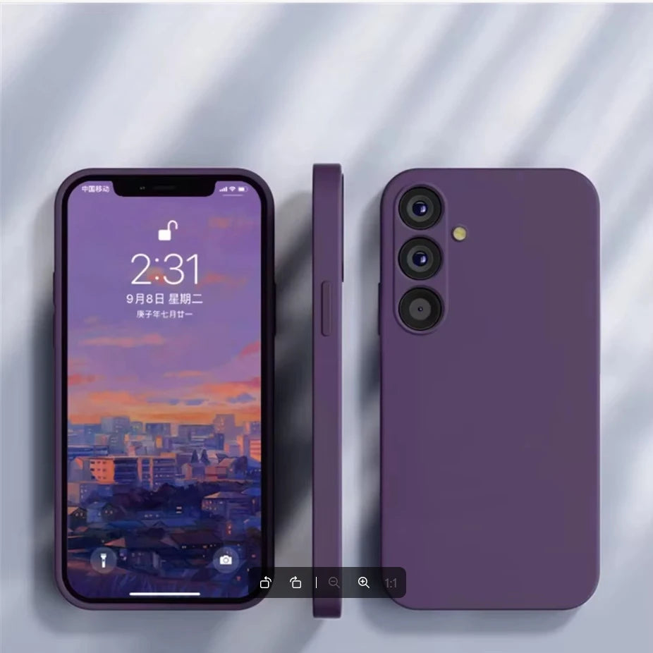 Delicate Liquid Silicone Camera Lens Protector Case For Samsung A17 A16 A56 A36 A15 S23 S24 S25 S26 UItra Plus Funda Coque Cover