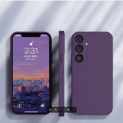 Delicate Liquid Silicone Camera Lens Protector Case For Samsung A17 A16 A56 A36 A15 S23 S24 S25 S26 UItra Plus Funda Coque Cover