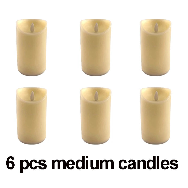 Moving Wick LED Candle Glowing Dancing Flame Candles Kid & Pet Safe Decoration Wholesale Electric Candle for Wedding Party Decor