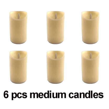 Moving Wick LED Candle Glowing Dancing Flame Candles Kid & Pet Safe Decoration Wholesale Electric Candle for Wedding Party Decor