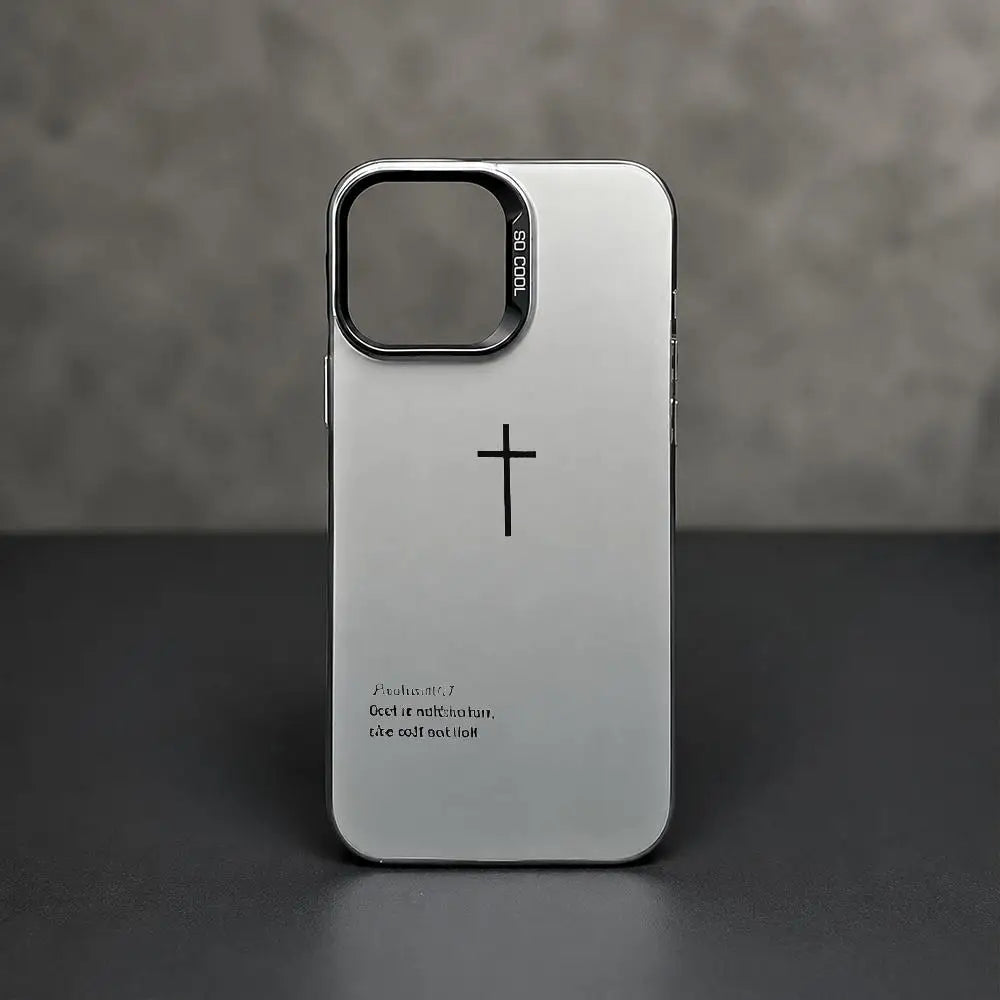 P-Psalm 465: The Cross-S Phone Case iPhone 17/16/15/14/13/12/11 Pro Max Luxury Silver TPU Ultra-Thin Shock-Resistant Case